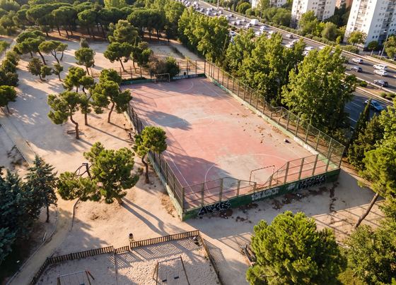 Cancha Parque Breogán hoy (simulación IA)